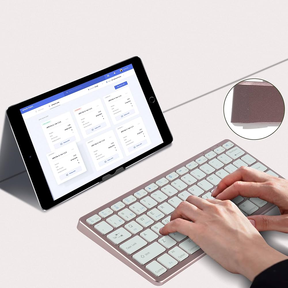 Amazon | ワイヤレスキーボード 2.4G USB 静音 Bluetooth 3.0+