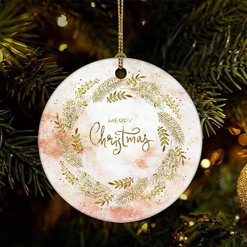 Cheyan Funny Merry Christmas Marble Christmas Porcelain Ornament Home Decorations Christmas Pendants Marble Printed Christmas Tree Hanging Ornament Cheyan Funny Merry Christmas Marble Christmas Porcelain Ornament Home Decorations Christmas Pendants Marble Printed Christmas Tree Hanging Ornament