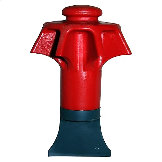 Danco Disposal Genie Garbage Disposal Strainer | Kitchen Sink Drain Splash Guard | Food Scraper | Red (10451)