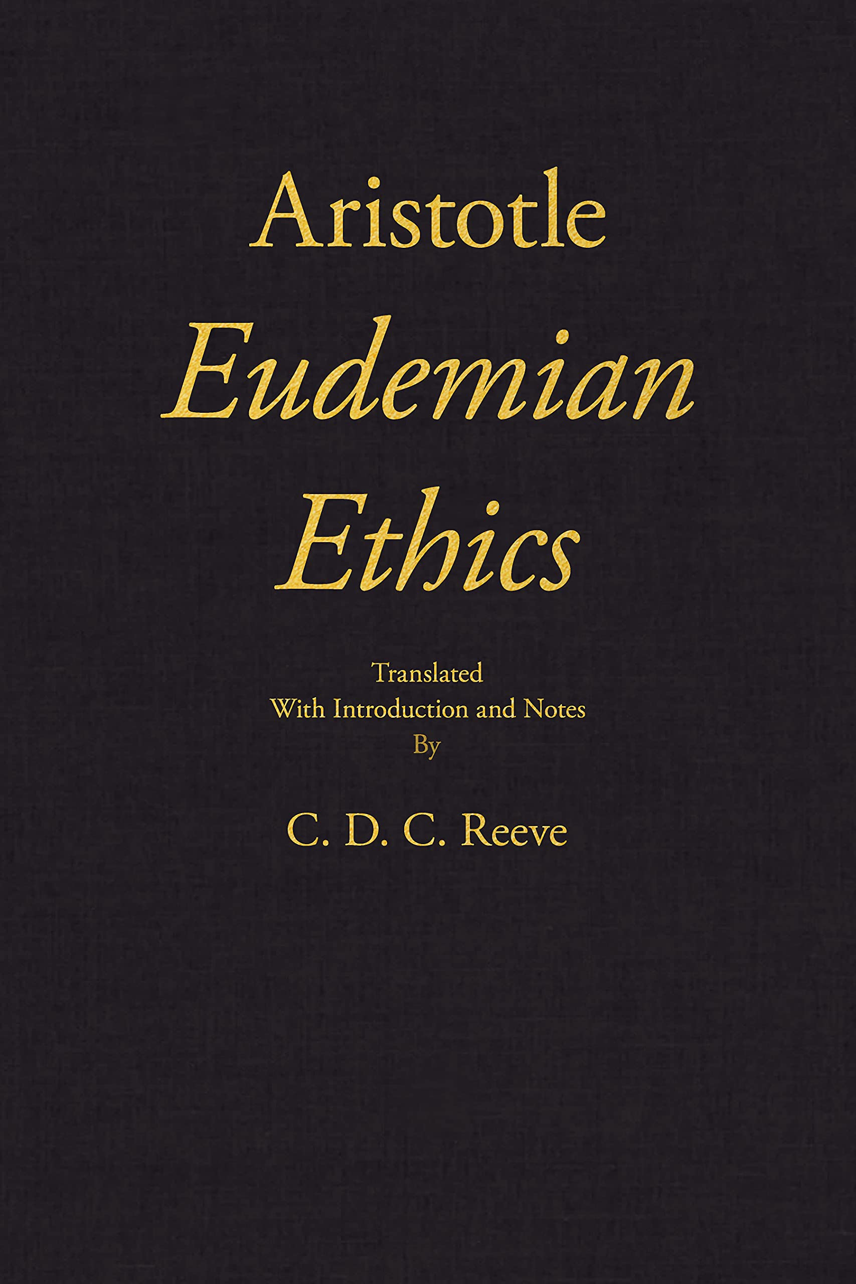 Buy Eudemian Ethics (New Hackett Aristotle) — BookShops.in