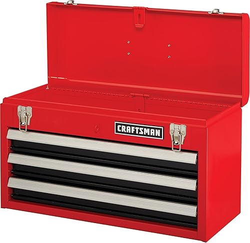 Miniatura 9 de CRAFTSMAN Caja de herramientas metálica de 3 cajones de 20 pulgadas de ancho con cajones de rodamiento de bolas (CMST98245RB)