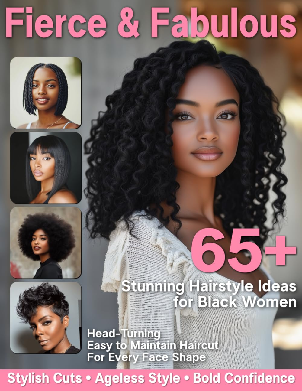 Fierce & Fabulous: 65+ Hairstyles for Black Women: An Empowering Guide to Natural Hairstyles, Protective Styles, and Sleek Haircuts for Every Face Shape and Lifestyle