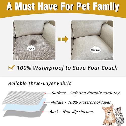 Miniatura 3 de Fundas para brazos de sofá, fundas impermeables para reposabrazos de sofá, sillón, sofá biplaza, funda antideslizante para reposabrazos reclinable,