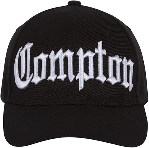 Miniatura 1 de Gravity Threads GT Compton Olde Inglés Curvo Bill Ajustable Negro Negro talla única