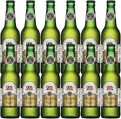 Pack 12 unidades Cerveja Puro Malte German Lager teor 5% 355ml sem glúten Opa Bier