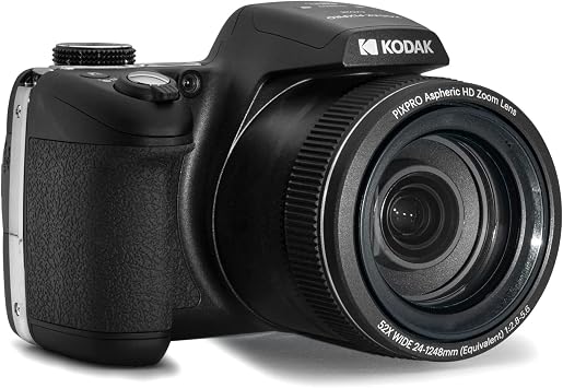 KODAK PIXPRO Astro Zoom AZ528 Digital Camera - 16MP, 52x Optical Zoom, 3 inch LCD Screen, 1080P Full HD Video, 24mm Wide Angle (Black)