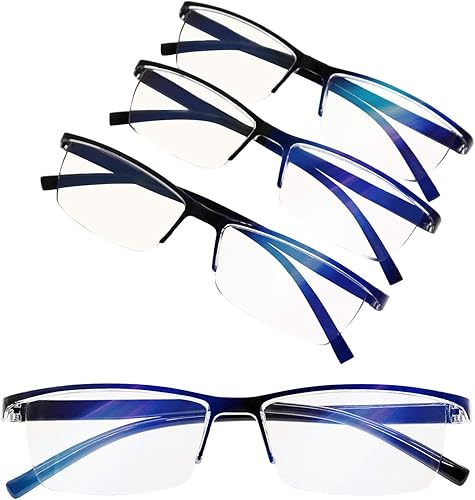 MARE AZZURO Paquete de 4 lentes de lectura con bloqueo de luz azul para mujeres y hombres lectores 1.0 1.25 1.5 1.75 2.0 2.25 2.5 2.75 3.0 3.5 4.0, disponible en Yaxa Peru
