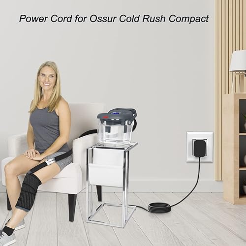 Miniatura 3 de Ossur Cold Rush - Cable de alimentación de repuesto para terapia de frío circulante, compatible con máquinas LEONNS y Vive Machines, cable