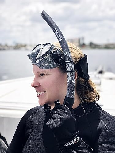 Miniatura 6 de Tilos Spawn - Juego de esnórquel con máscara de camuflaje para pesca submarina, buceo libre, buceo, esnórquel