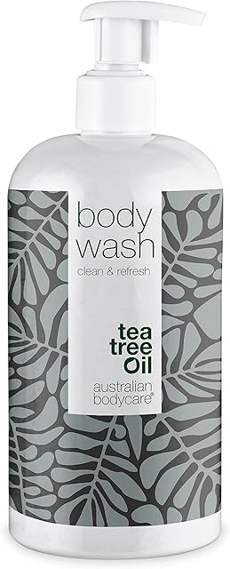 Australian Bodycare Body Wash 500 ml | Shower Gel with Tea Tree Oil for skin, Foot wash - Daily care Relieve spots, pimples, Athletes Foot, Ringworm, Fungus, Jock Itch, Acne, Body Odor & smelly feet