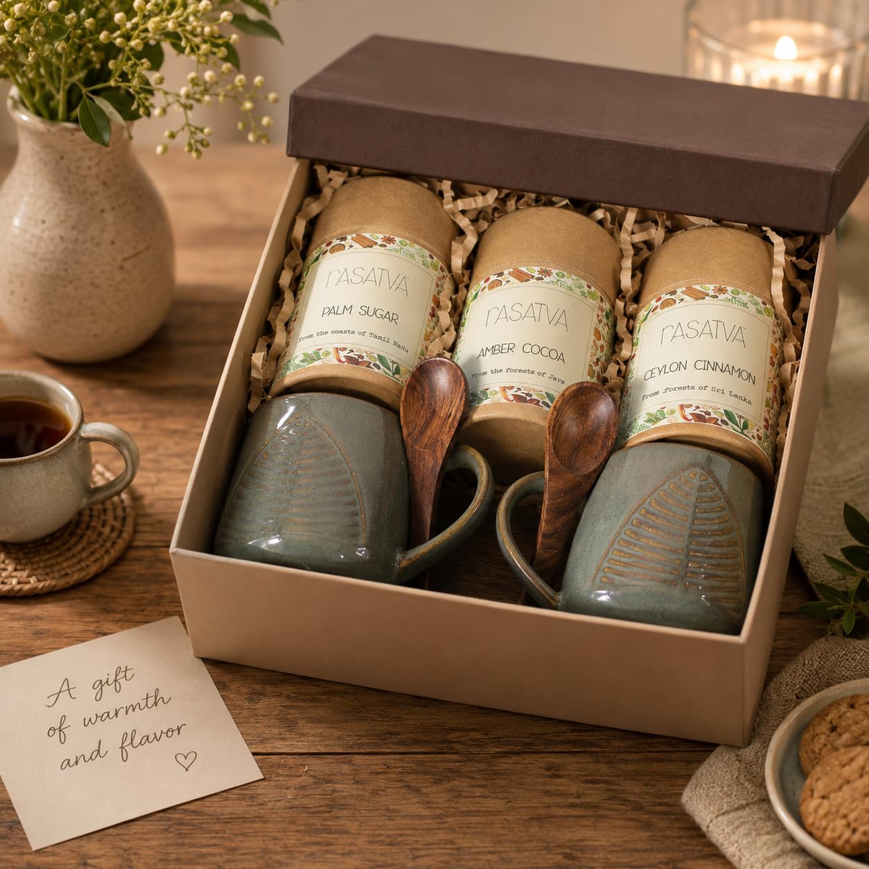 Rasatva Cocoa Velvet - Cocoa & Cinnamon | Gourmet Hot Chocolate Gift Hamper | Premium Corporate Gift for Employees | Anniversary, Festive Gift for Friends & Family-image-24