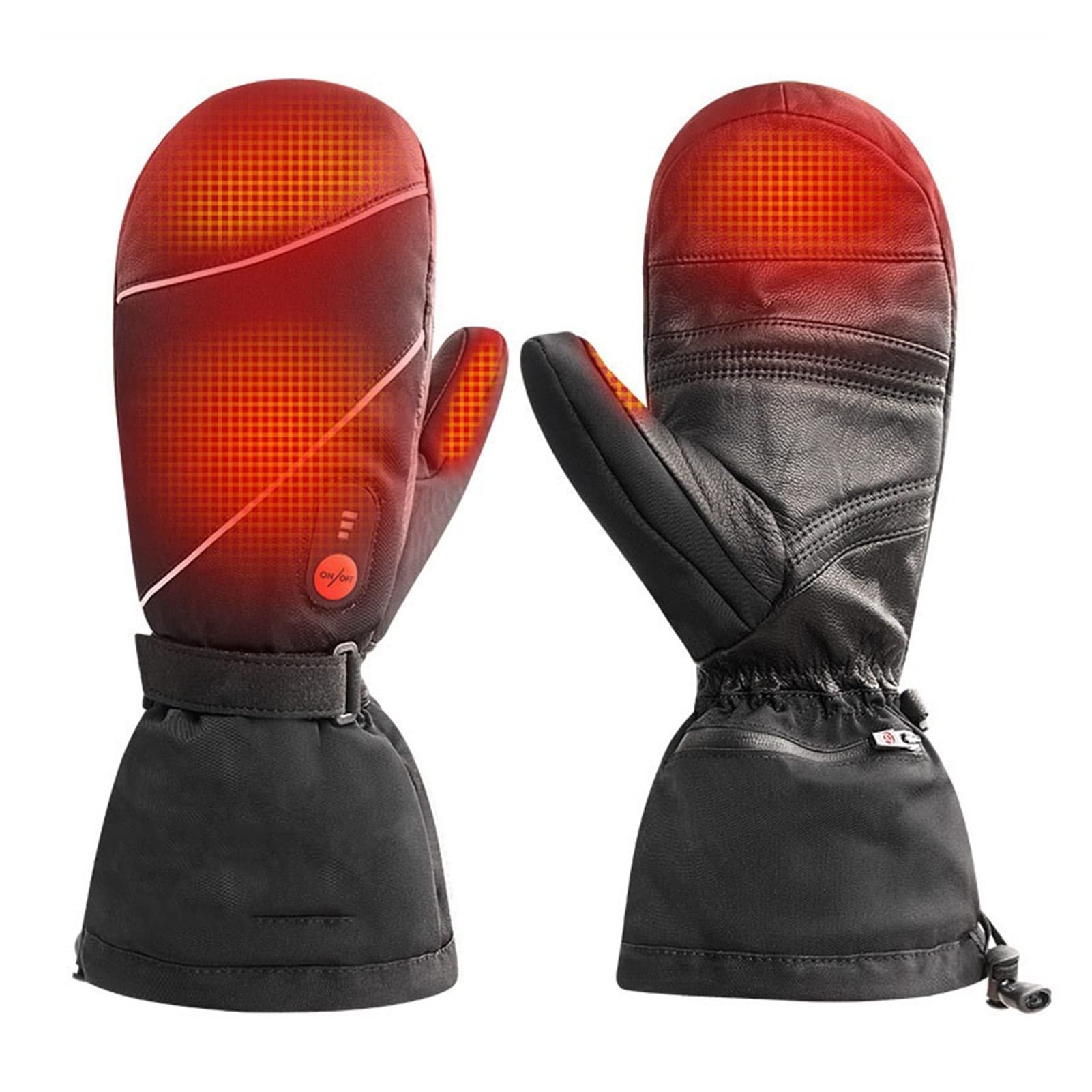 Guanti Guanti riscaldati for uomo Guanti da donna Guanti elettrici inverno Guanti riscaldamento riscaldamento ricaricabile Guanti riscaldamento, guanti da esterno a mano coperta for arrampicata escurs