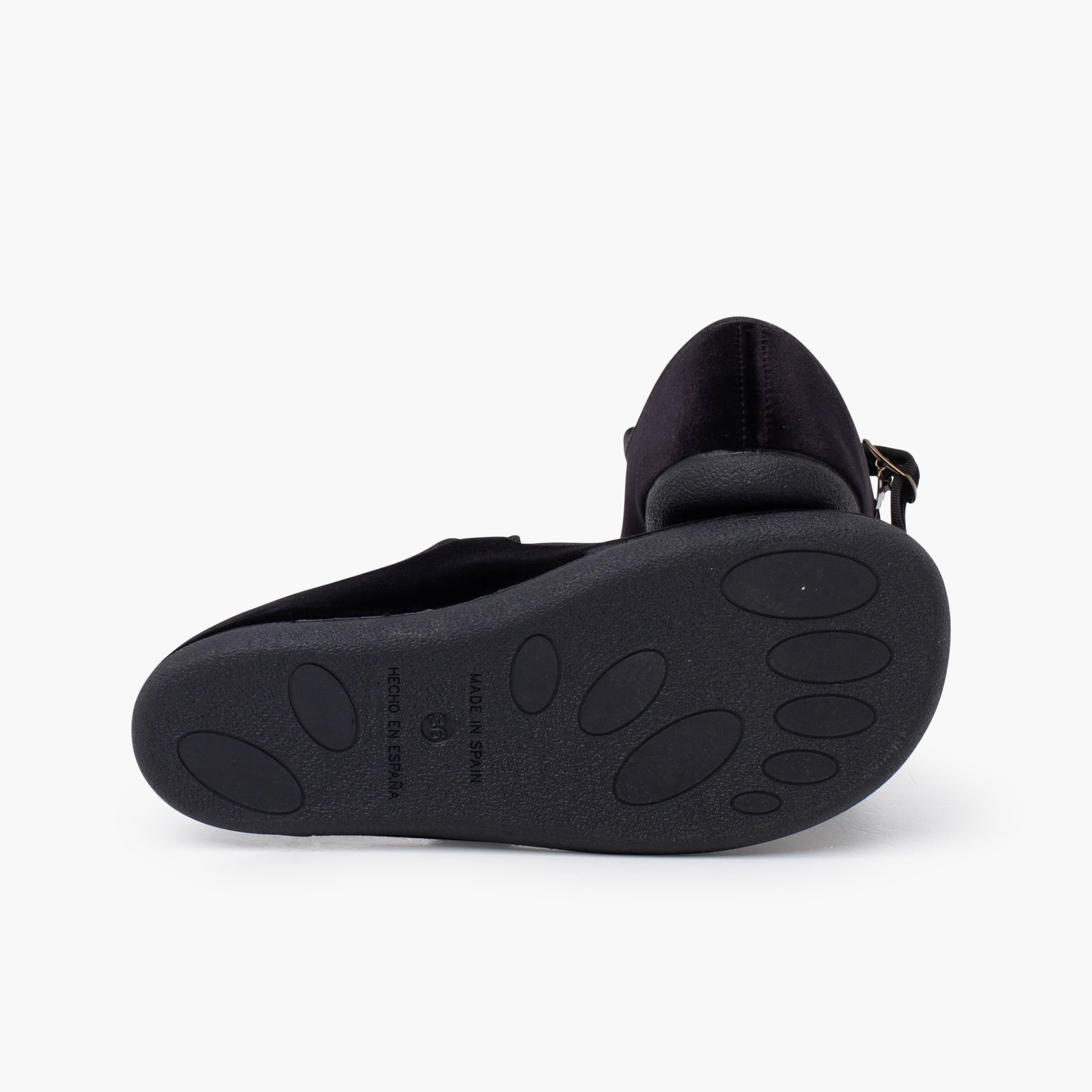 Pisamonas Merceditas Mujer Barefoot Terciopelo Hebilla