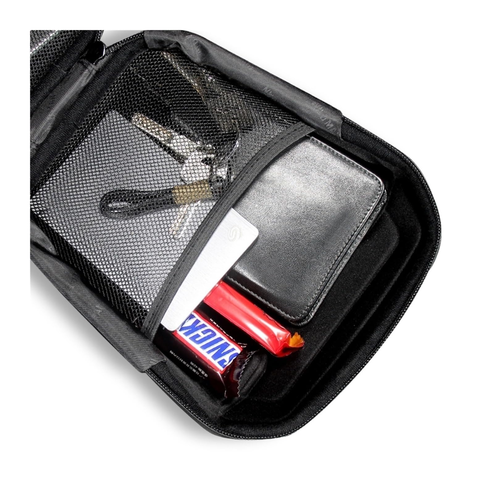 Borsa for bici anteriore con guscio rigido in EVA da 1 pezzo | Conserva telefono, attrezzi e oggetti personali for il ciclismo all'aperto.(GD6X-2L)