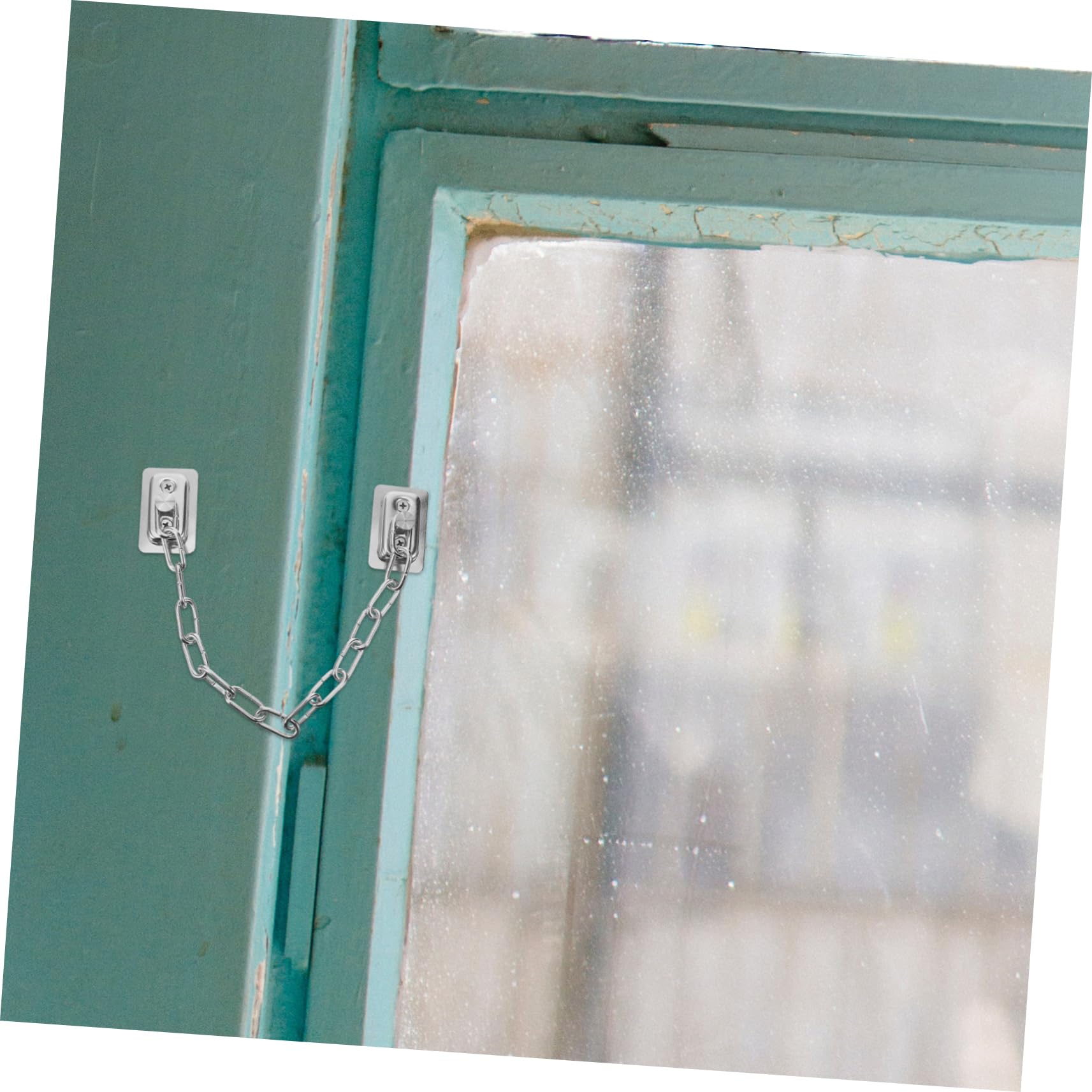 Artibetter 5pièces Serrure De Fenêtre à Chaîne Acier Inoxydable Pour De Porte Système De Sécurité Antivol Pour Animaux Installation Facile Et Adaptée à Diverses Ouvertures