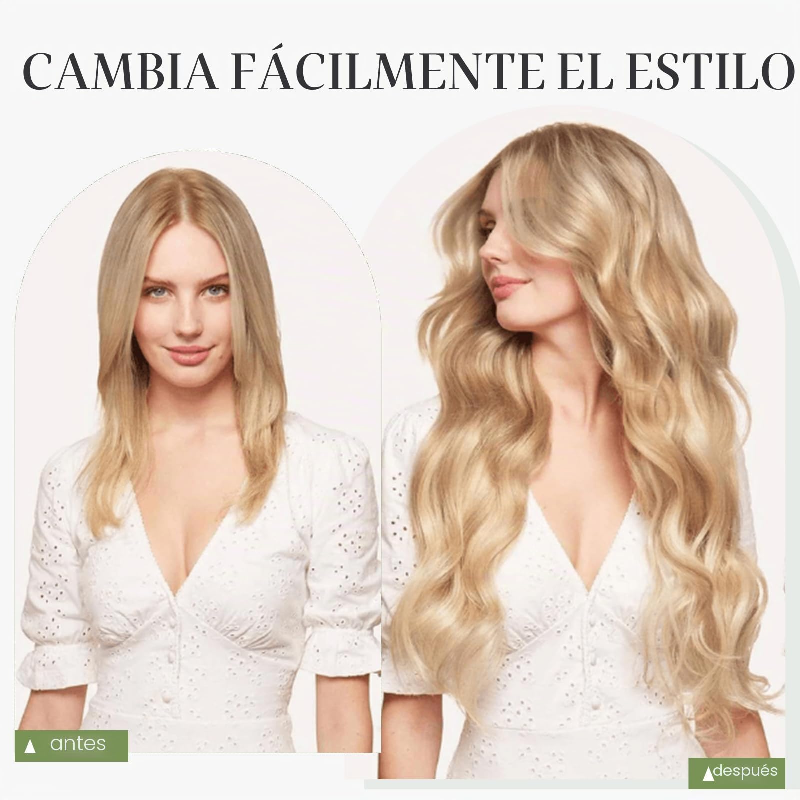 MY-LADY Extensiones Hilo Invisible Pelo Natural Ajustable, 30cm Secret Wire Hair Extensions Cabello Humano Lacio con 2 Clips para Mujer #12P613 Castaño Dorado y Rubio 55g | Extensiones de cabello con alambre de 2 clips, fácil de instalar, ajustable, invis