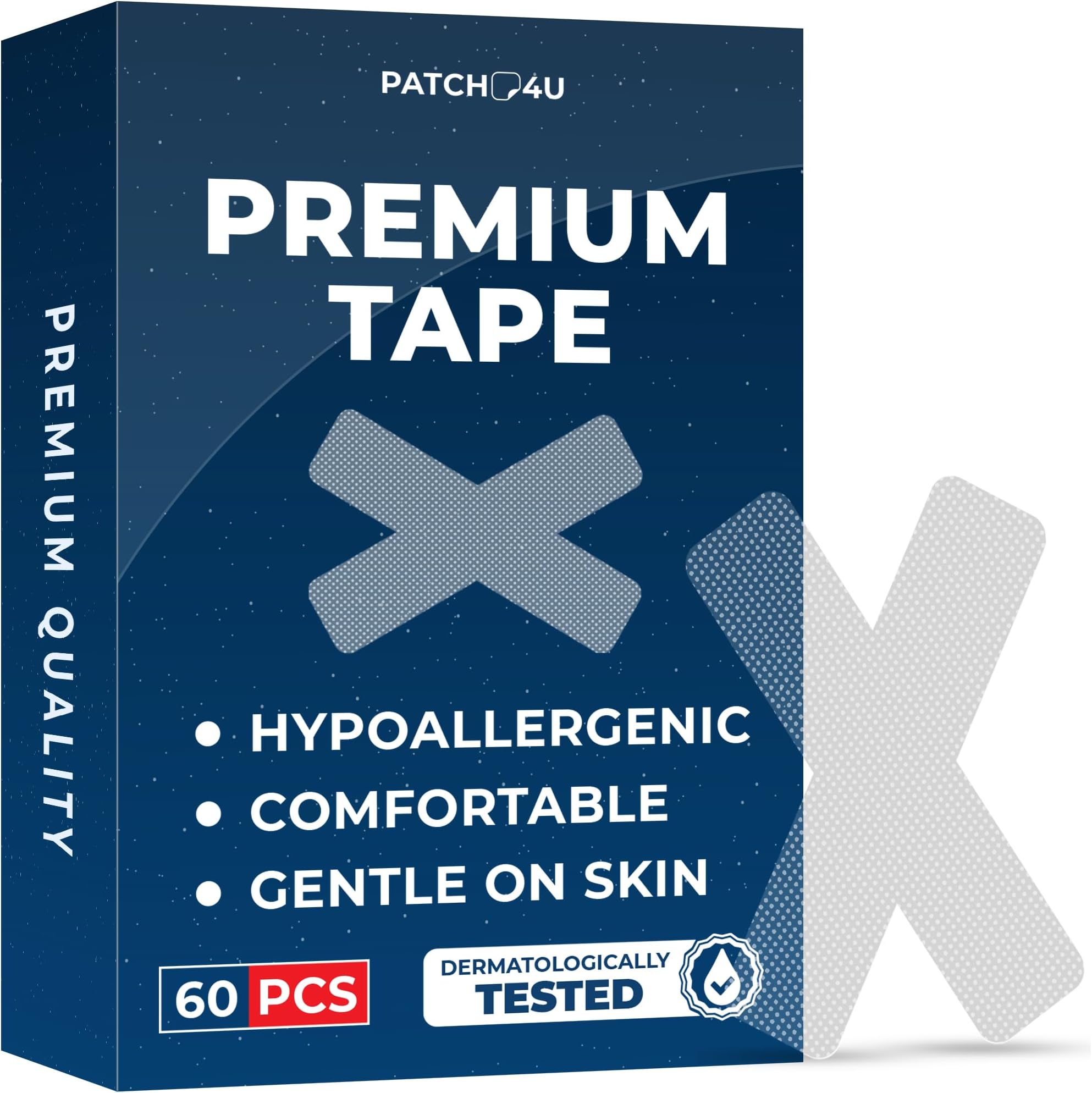Micropore Tape (60 Pack) Pain Free Removal, Hypoallergenic, Latex Free & Gentle On