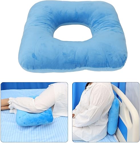 Miniatura 4 de Almohada de rosquilla, almohada de hemorroides de 13.8 x 13.8 pulgadas, ampliamente utilizada para silla de ruedas