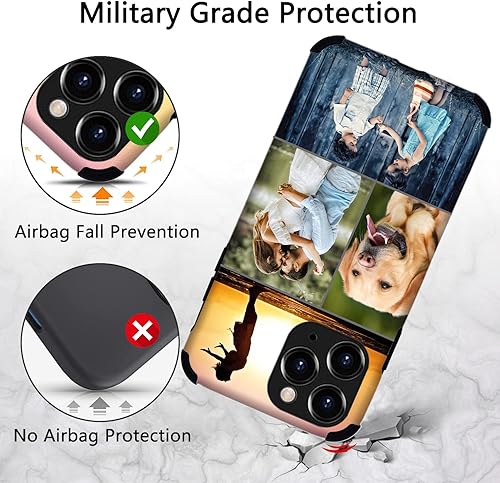 Miniatura 9 de Bitrue Funda de teléfono personalizada con múltiples fotos para iPhone 14, 13, 12, 11 Pro Max XR Xs X 7 8 Plus, diseña tu propia funda de collage