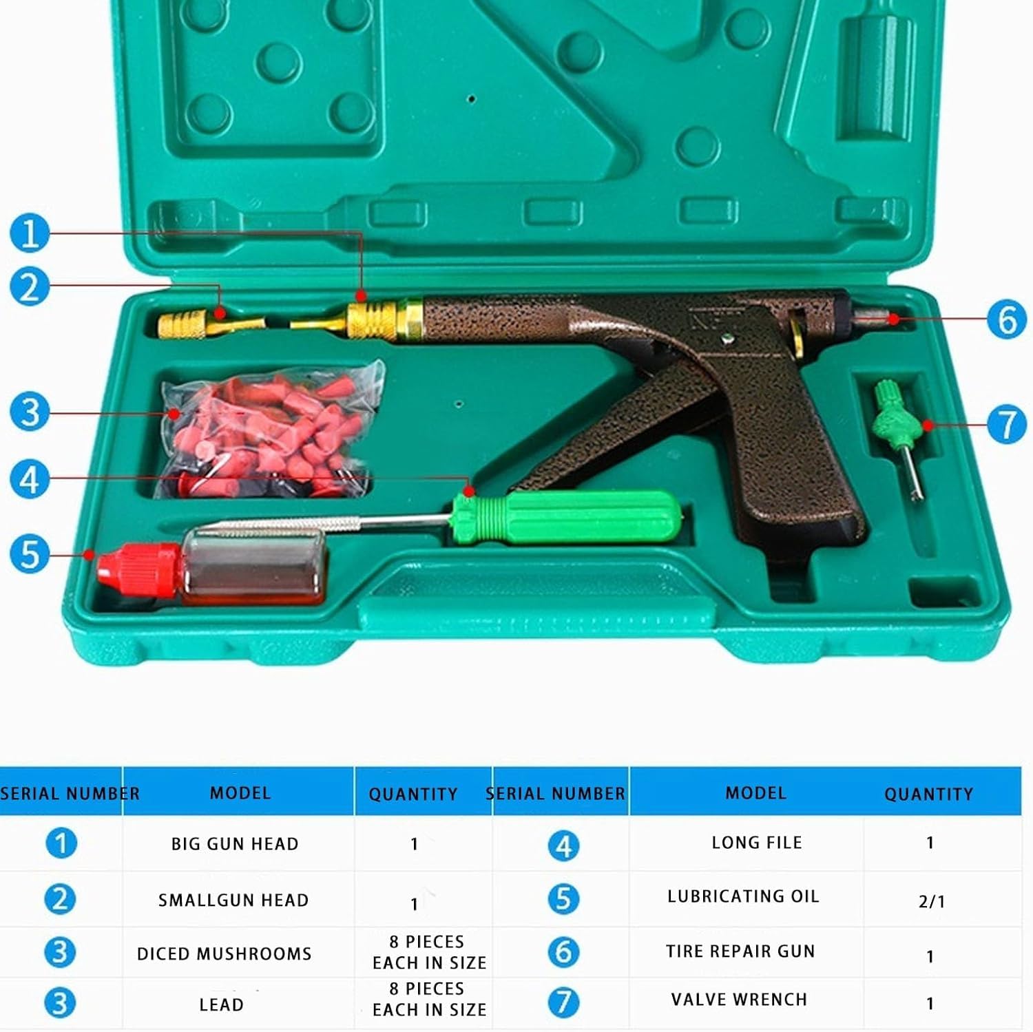 Glorivox Rapid Plug 2.0, Rapid Plug 2.0 Pour Réparation De Pneus, Nouveau Rapidplug 2.0, Kit De Bouchons De Pneu Rapidplug 2.0, Avec Bouchon Champignon Pour Crevaisons De Pneus Et Crevaisons Sur