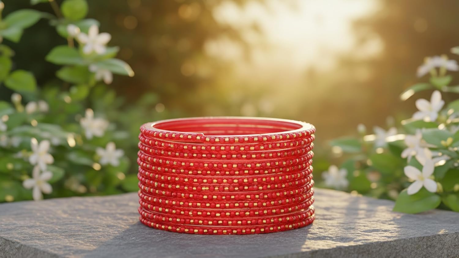 JD'Z COLLECTION Indian Bollywood Traditional Glass Bangles Set Churi Multi Color Bangle Bracelet For Women | Handcrafted Pearl Bangle | Ethnic Jewelry | Wedding Jewelry Collection - Image 7