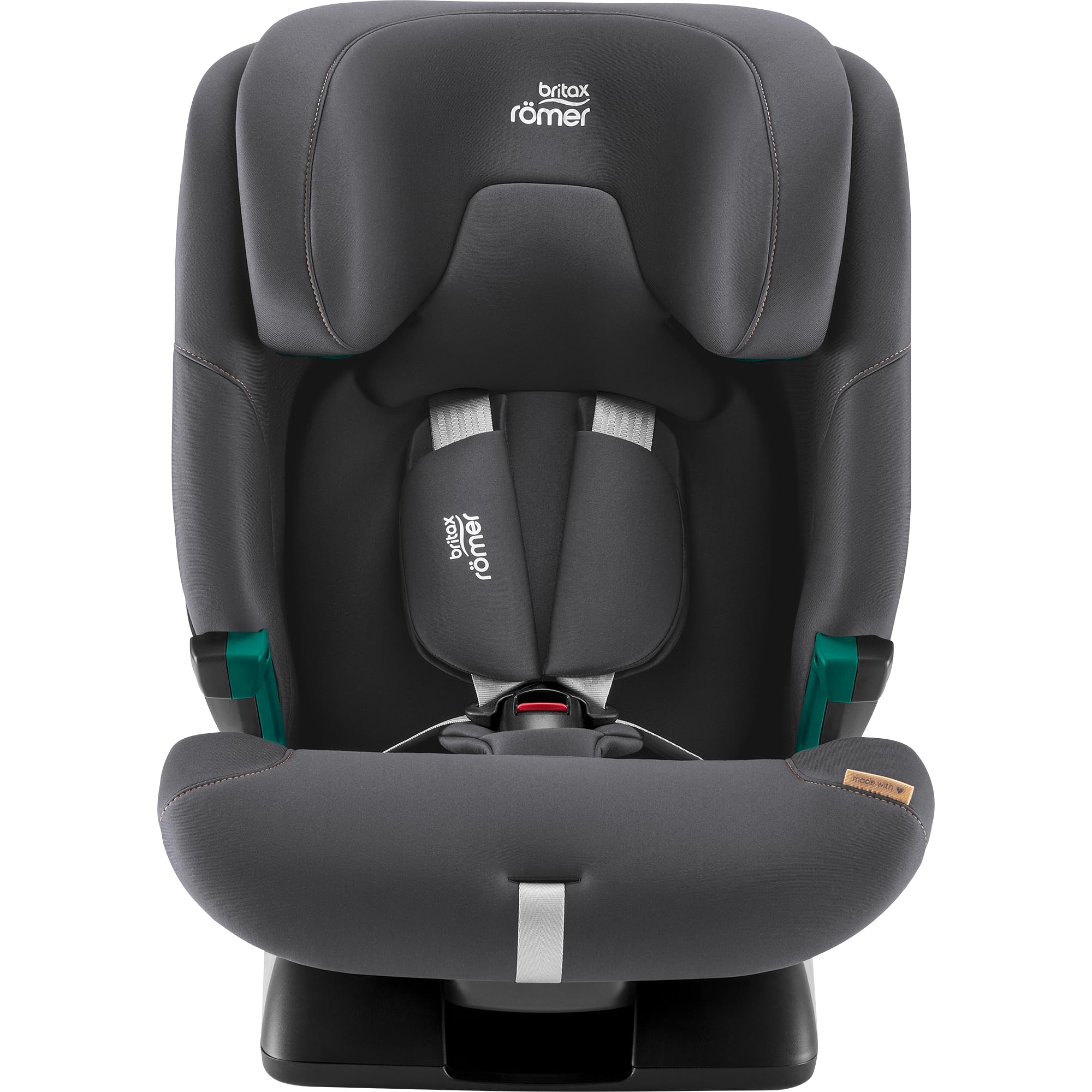 BRITAX RÖMER Seggiolino ADVANSAFIX 2 Z-LINE, per bambini da 76 a 150 cm (i-Size) con e senza ISOFIX, da 15 mesi a 12 anni, Midnight Grey