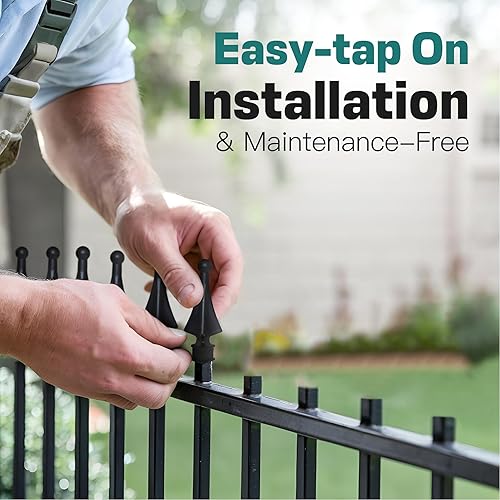 Miniatura 4 de Address America Cerca de remates de cuatro caras con punta de ala de polipropileno de alto impacto para cerca 25 12 pulgadas fabricado en los