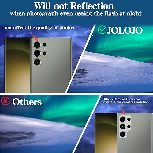 Miniatura 6 de Paquete de 5+5 compatibles con Samsung Galaxy S23 Ultra, accesorios protectores de lente de cámara fácil instalación y vidrio templado de lente