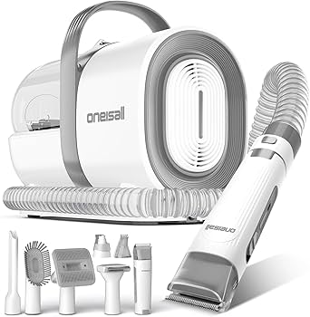 Amazon.co.jp: 【ブラシと掃除機一体型】Oneisall 犬 バリカン 吸引式