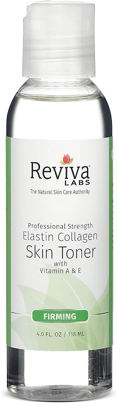 Reviva Labs Tônico facial com elastina e colágeno, vitaminas A e E, 120 mL