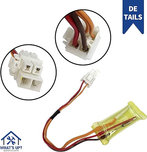 Miniatura 4 de What's Up? 6615JB2005C Sensor de descongelación del termistor del refrigerador para refrigeradores LG reemplaza 1268258 6615JB2005A AH3529338