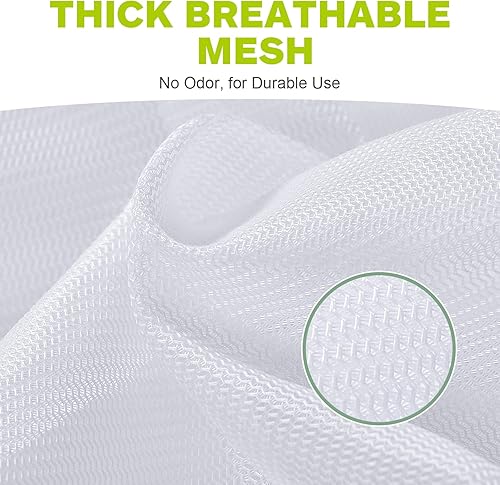 Miniatura 3 de OTraki Bolsas de lavandería medianas de malla con cordón de 24 x 20 pulgadas, bolsas de malla para lavandería, paquete de 2 bolsas de red para ropa