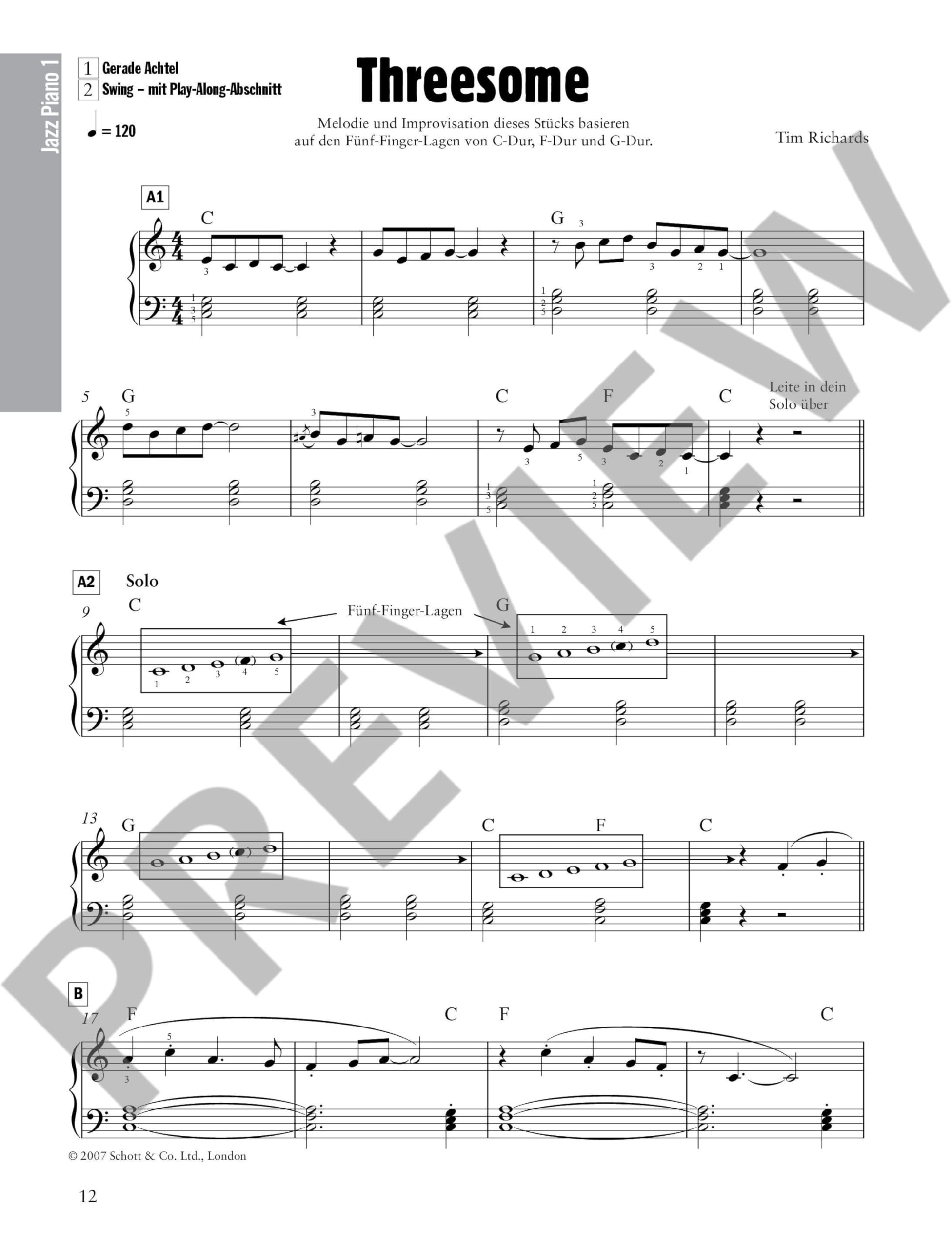 Jazz Piano: Harmonik, Technik, Improvisation. Band 1. Klavier. Lehrbuch. (Modern Piano Styles, Band 1)