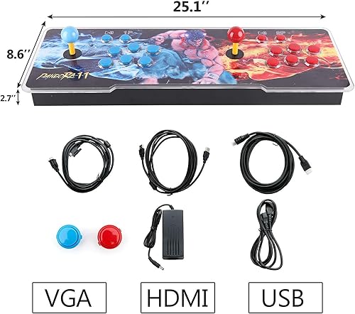 Miniatura 2 de 30000 juegos en 1: consola de juegos de arcade, Pandora Treasure 3D Double Stick, 30000 juegos de arcade clásico, juegos de búsqueda, juegos 3D