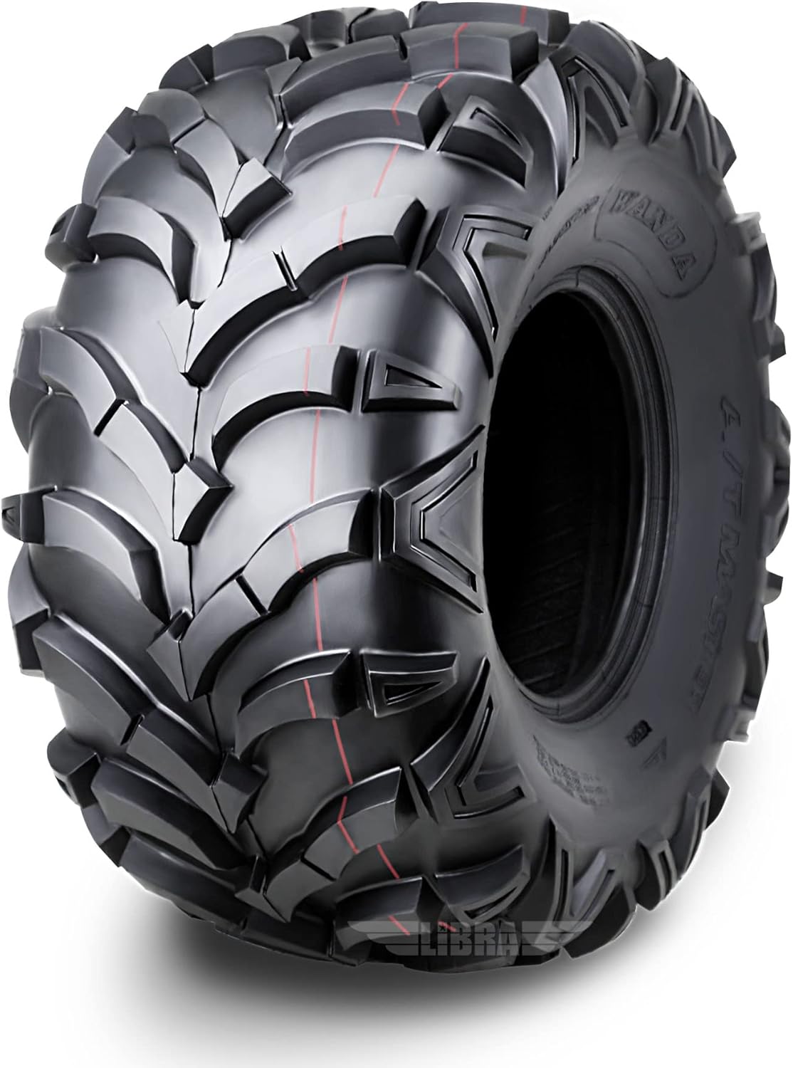 WANDA One ATV Tire AT MASTER 24x11-10 24x11x10 P341 6PR Solid Lug Mud Snow 10245