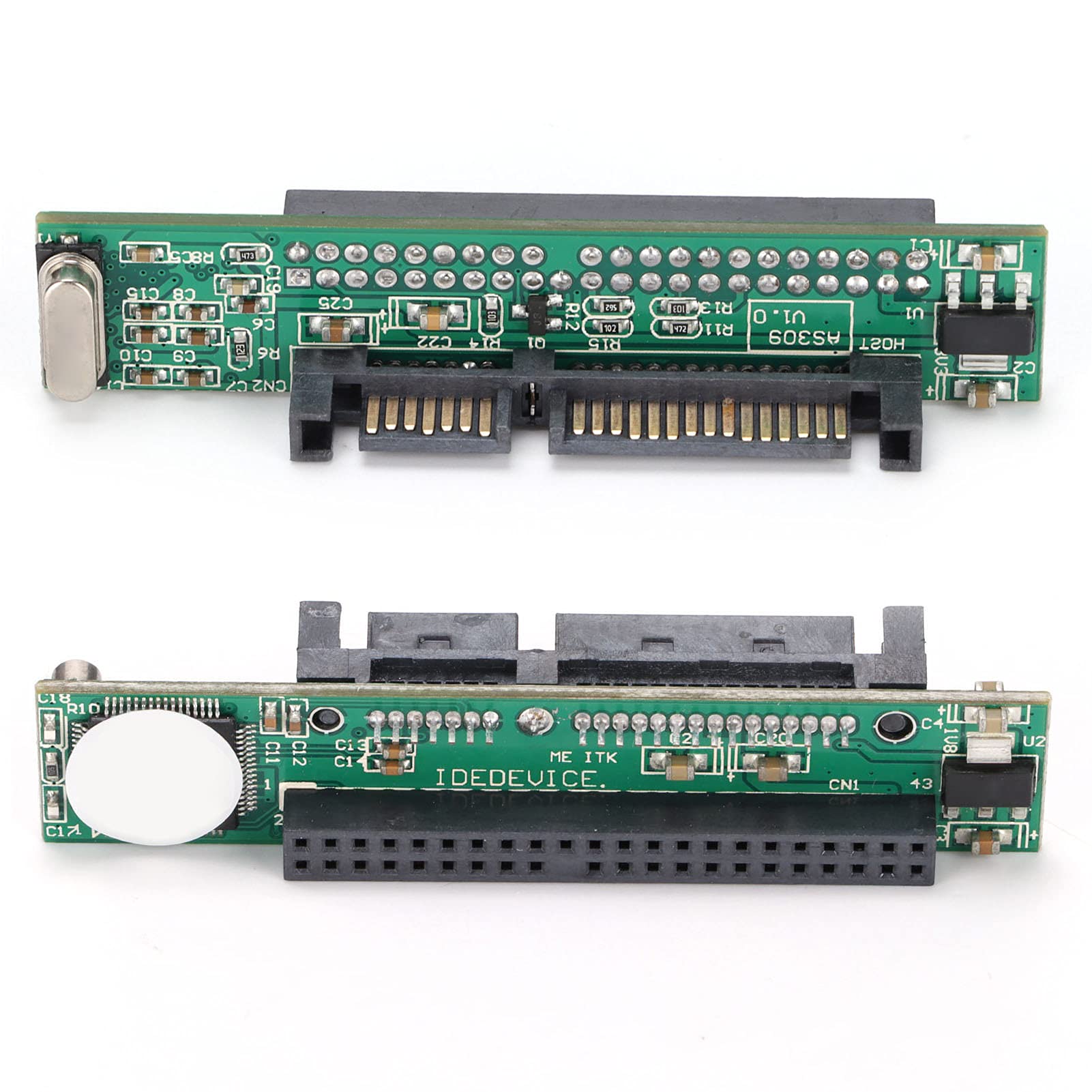 AnnadueIDE to SATA Adapter, 2.5 Inch 44 Pin Female IDE HDD to 7+15 Pin SATA Male Converter, Converts IDE Laptop Hard Drive to SATA Port, Ch Socket