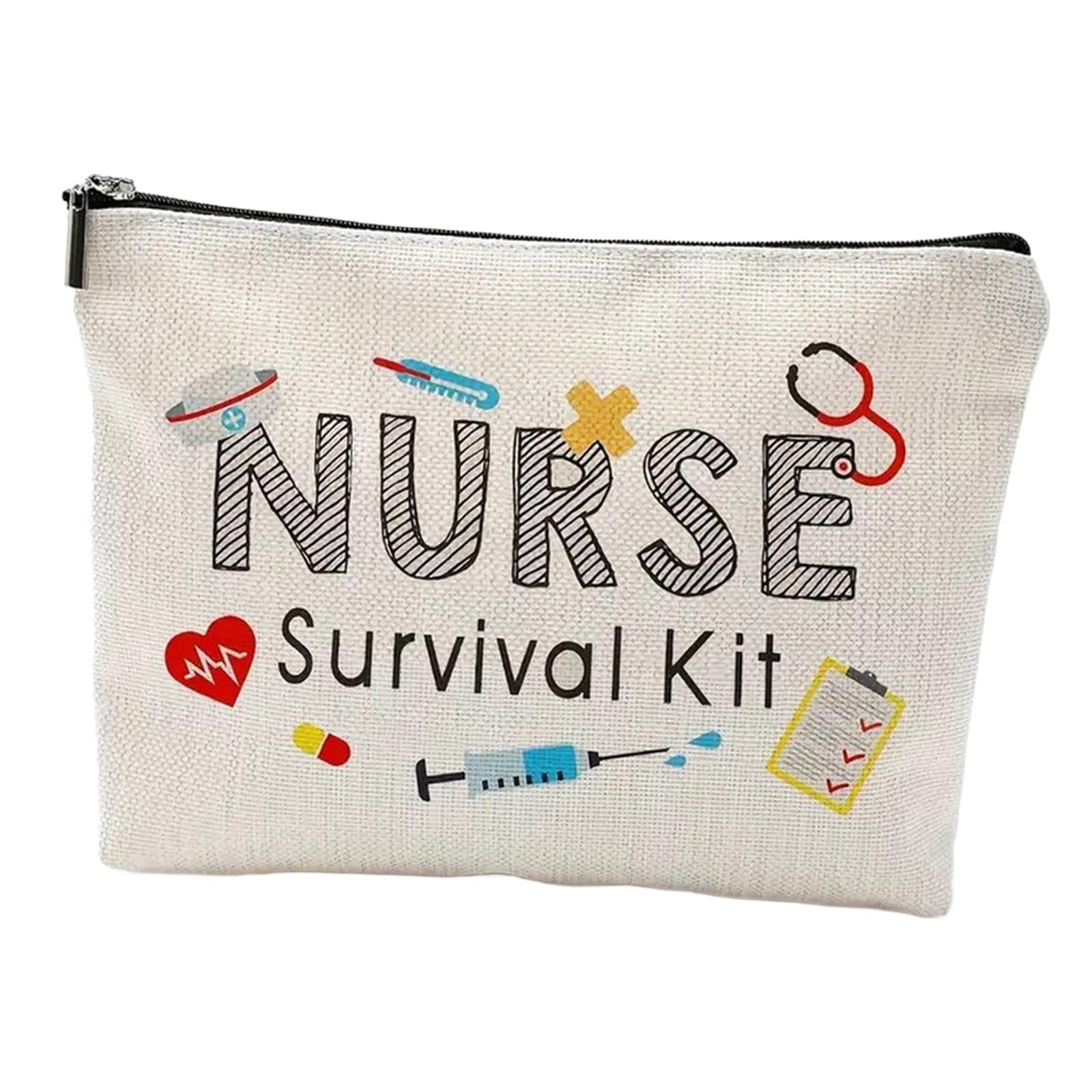 Krankenschwester Kosmetiktasche Mit Blumenmuster – 25,4 X 18,3 Cm, Wasserdicht, Als Geschenk