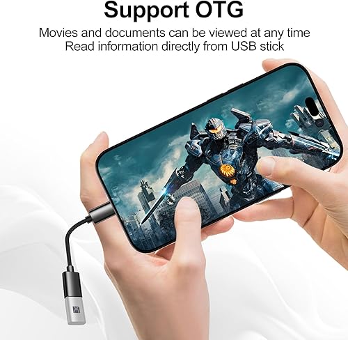 Miniatura 6 de xiwxi Paquete de 4 USB-C a USB-A y USB-A a USB-C Cable OTG, tipo C tipo A macho hembra adaptador SuperSpeed de transferencia de datos y carga rápida