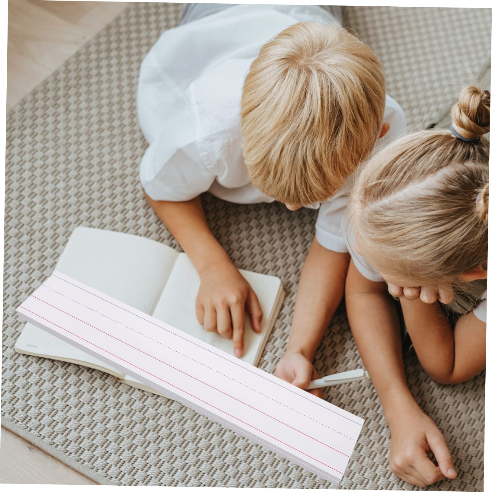 Uonlytech 2 Set Strisce Per Studenti Cartoncini Per Scrittura E Apprendimento Didattica Con Linee Per Controllo Adatte Per Scuole E Uffici 50 Pezzi * 2
