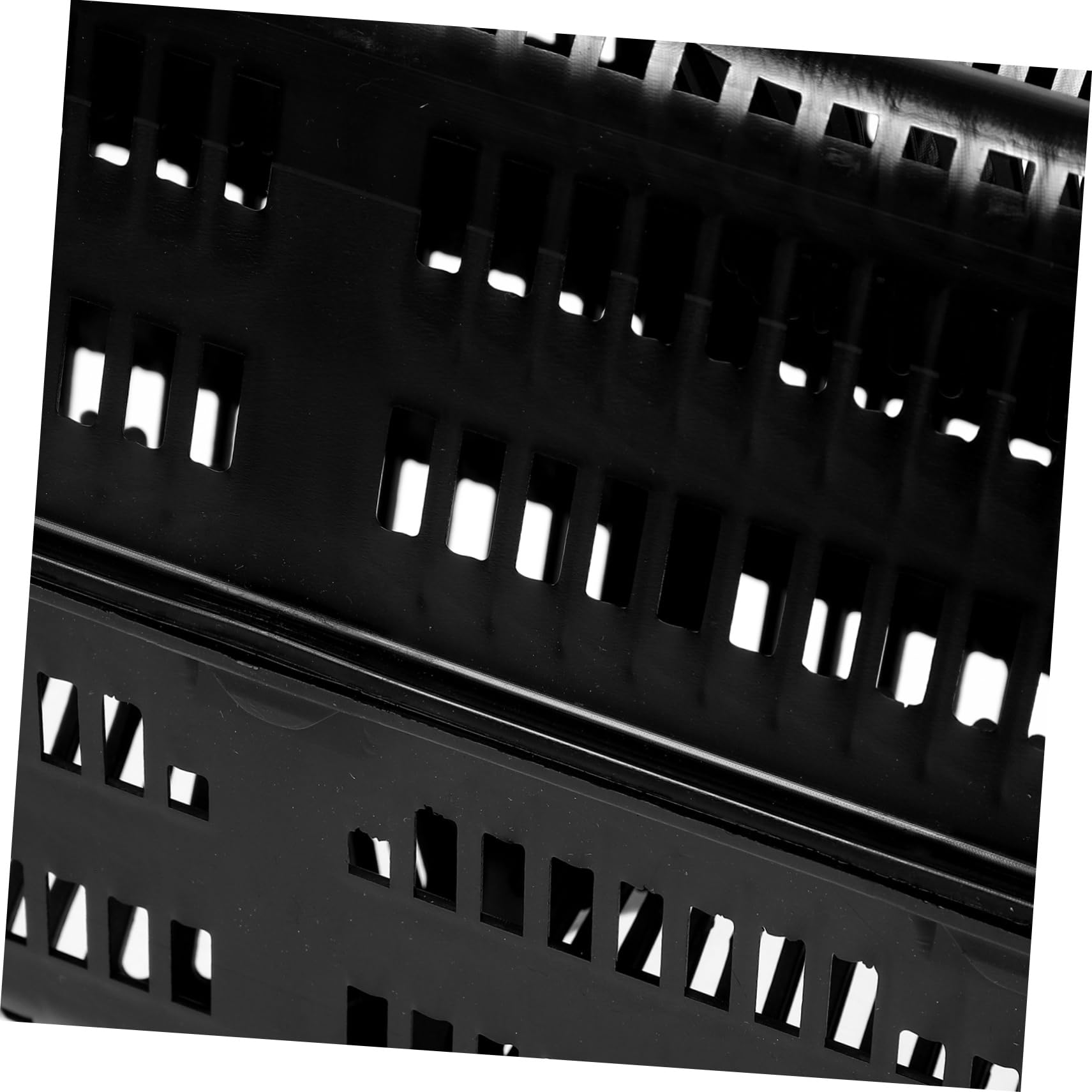 Mikikit Cage à Anguille Cage De Leurre De Pêche Titulaire De Leurre Dispositif De Lancement D'appâts d'alimentation Fournitures De Cage De Pêche Plastique Black