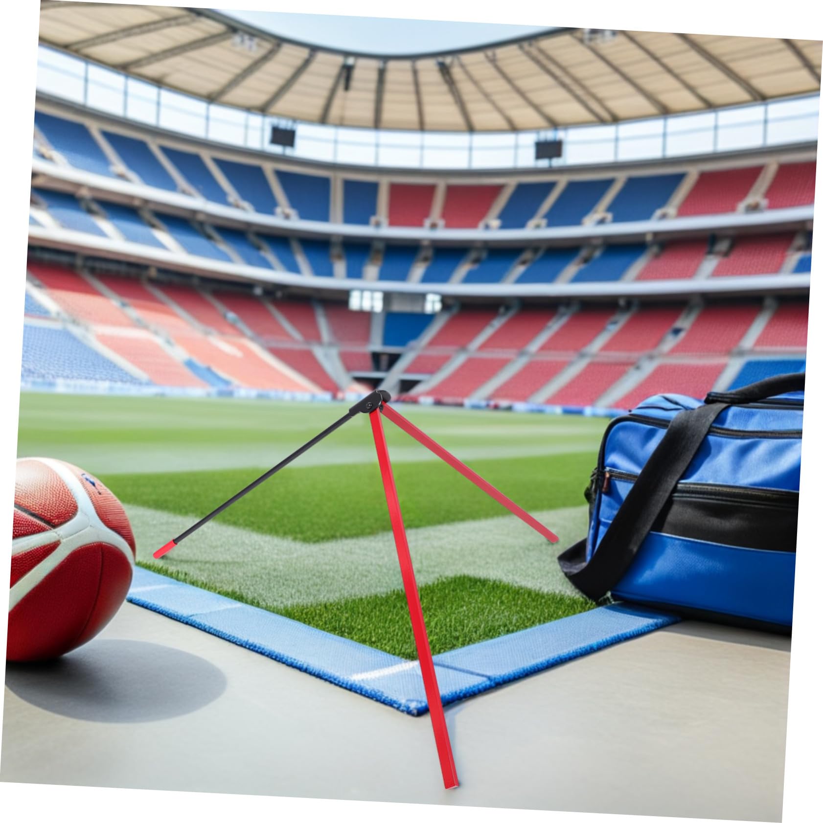 Anneome Fußball Kick Tee Tragbar Verstellbar Aus Wetterfestem Kunststoff rutschfeste Halterung Trainingsgerät Für Fußball Training Und Field Goal Übungen