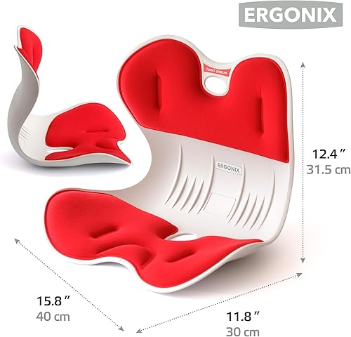 Miniatura 3 de Corrector de postura de soporte lumbar para mujeres, cojín ergonómico de apoyo de espalda para alivio del dolor de espalda baja y corrección de