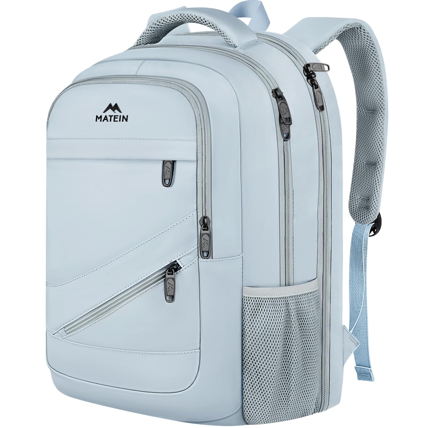 MATEIN Mochila feminina para laptop de 45,7 cm, extra grande, antifurto, para computador universitário, com alça de bagagem, à prova d’água, aprovada pela TSA, 50 L, para…