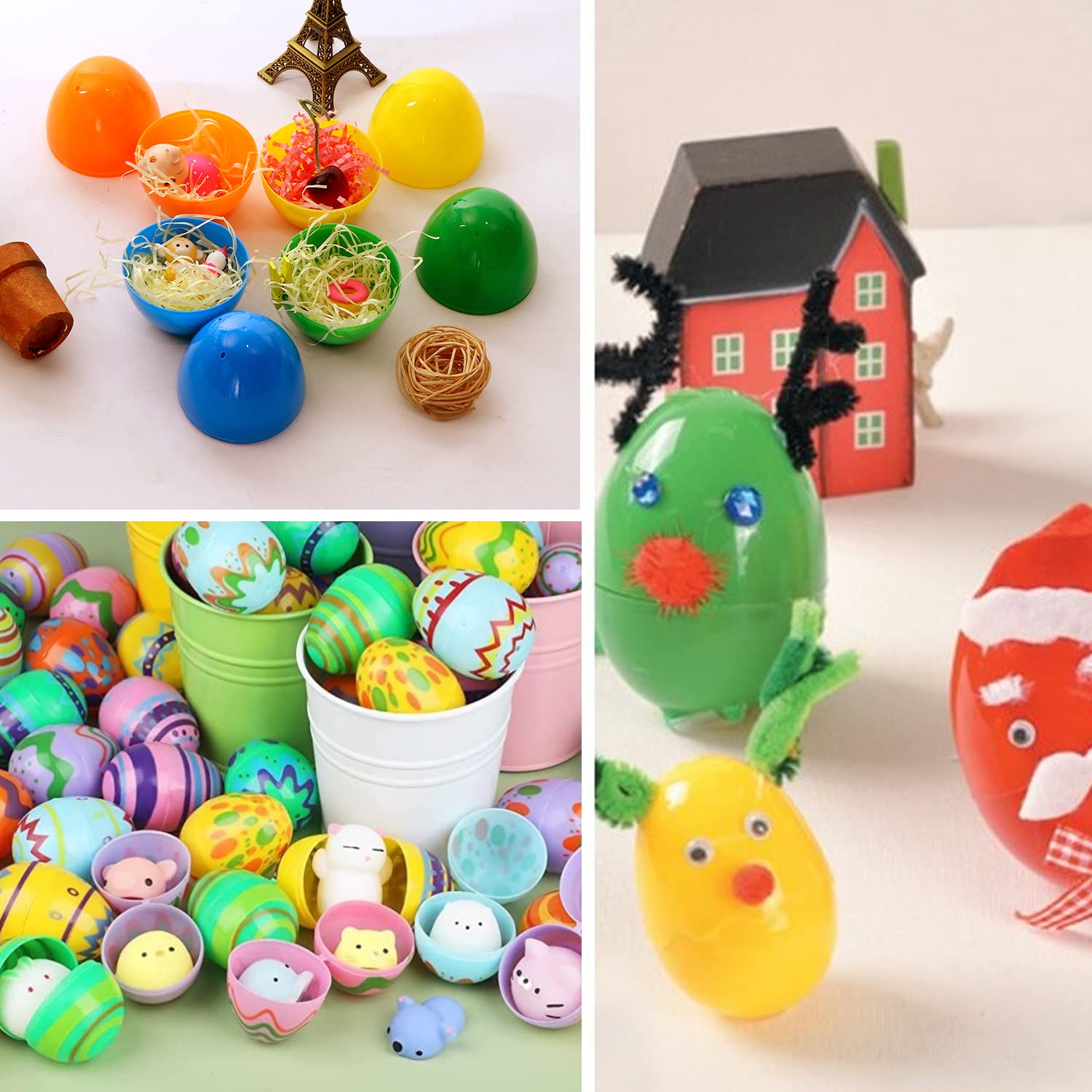 Voorgevulde paaseieren | 12 stuks pluche dieren, cadeau