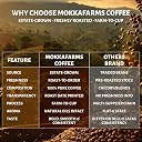 MokkaFarms Roasted Whole Coffee Beans - 500g | 100% Robusta | Medium Dark Roast, Sundried/Cherry, A/AA Grade | Freshly Roast Estate Coffee | Strong Flavor & Aroma | Farm to Fork Quality gallery image
