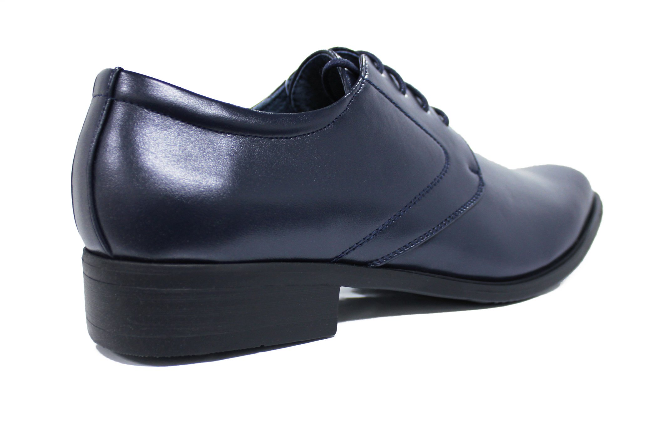 Scarpe Uomo Class Blu Scuro Vernice Eleganti Cerimonia Nuove