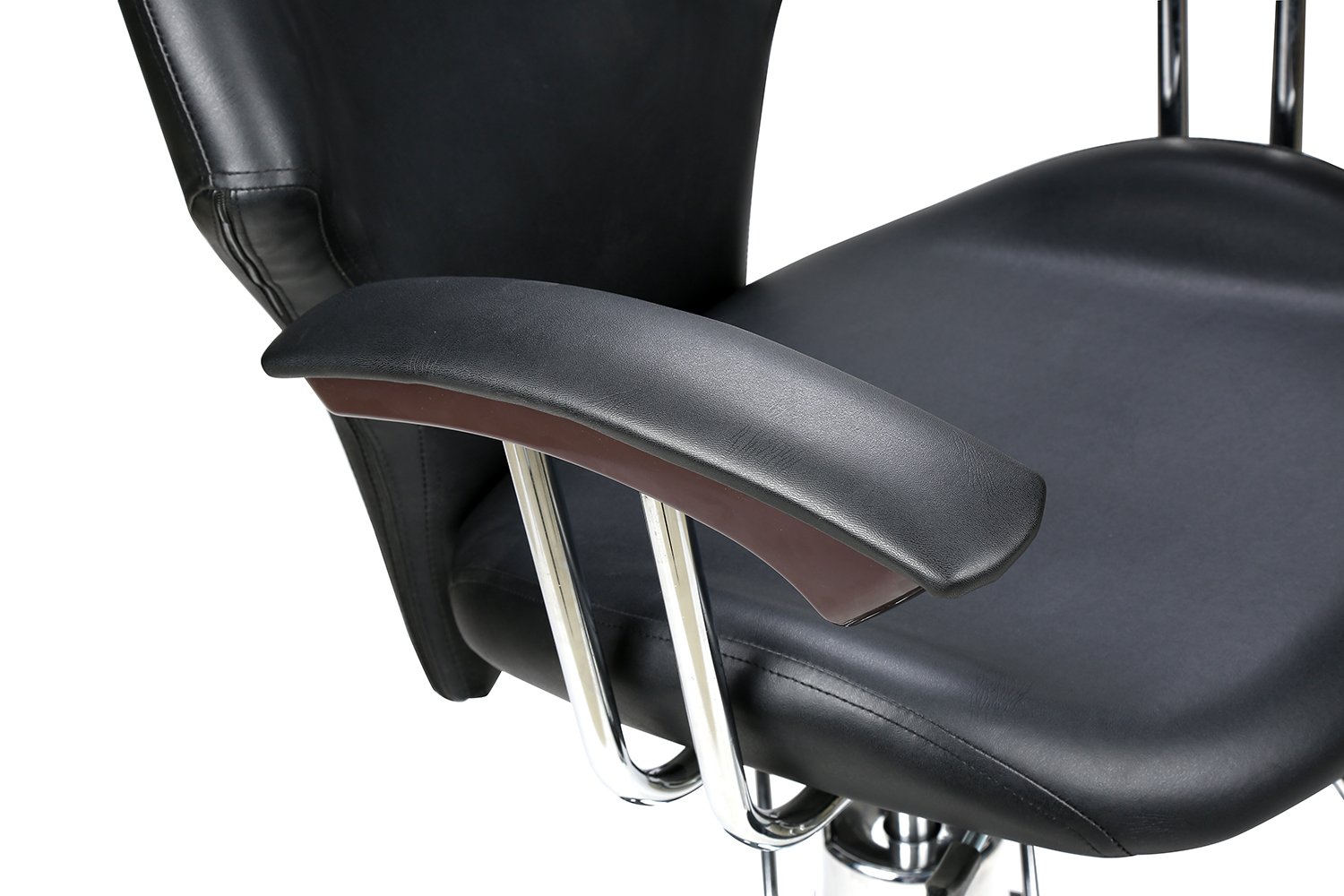 BarberPub Poltrona da barbiere classica Poltrona reclinabile idraulica 360 gradi girevole regolabile per capelli Salone di bellezza 8714BK