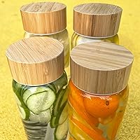 Vista 6 de Botella de agua de vidrio de 32 onzas con popote, botella de vidrio de borosilicato de boca ancha con tapa de bambú y funda de neopreno