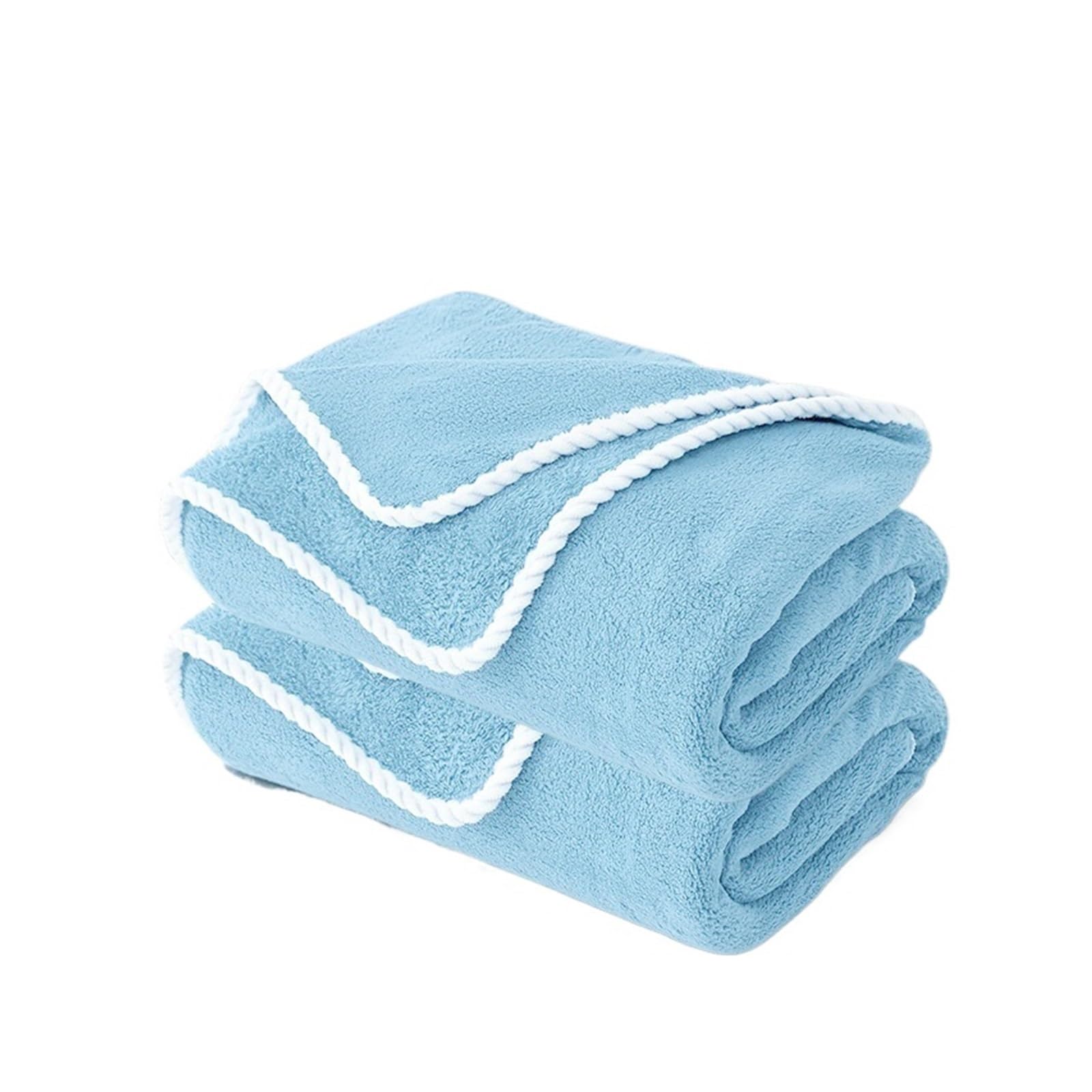 ZYAYNG 2pc 90x180cm Extra Large Bath Towel Ultra Absorbent Quick-Dry, Sheet For Spa, Hotel, Home Use For Bathroom(Color5)