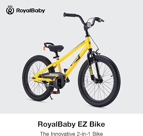 Miniatura 6 de Royalbaby EZ Kids Innovation - Bicicleta de aprendizaje 2 en 1 con pedal y equilibrio, 12141618 pulgadas, para niños y niñas de 3 a 9 años, varios